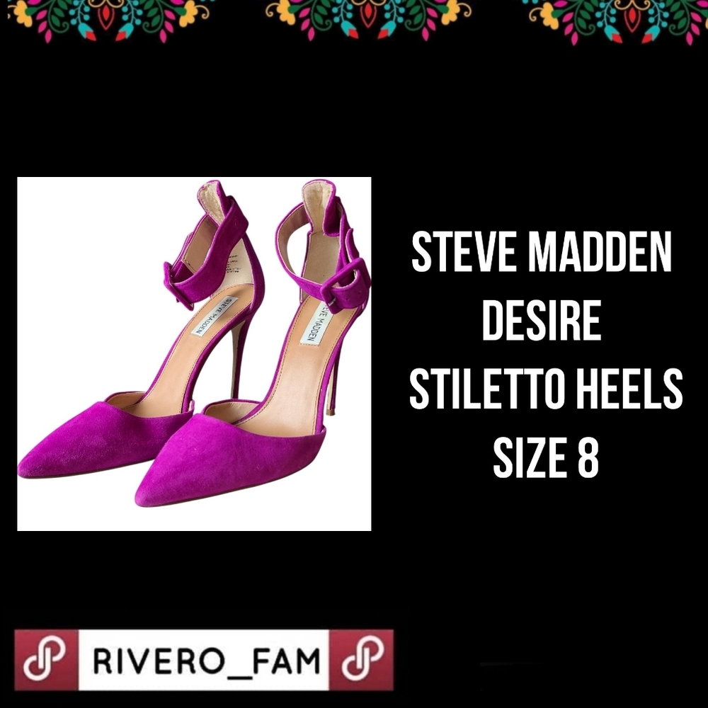 STEVE MADDEN | DESIRE | STILETTO HEELS | SIZE 8